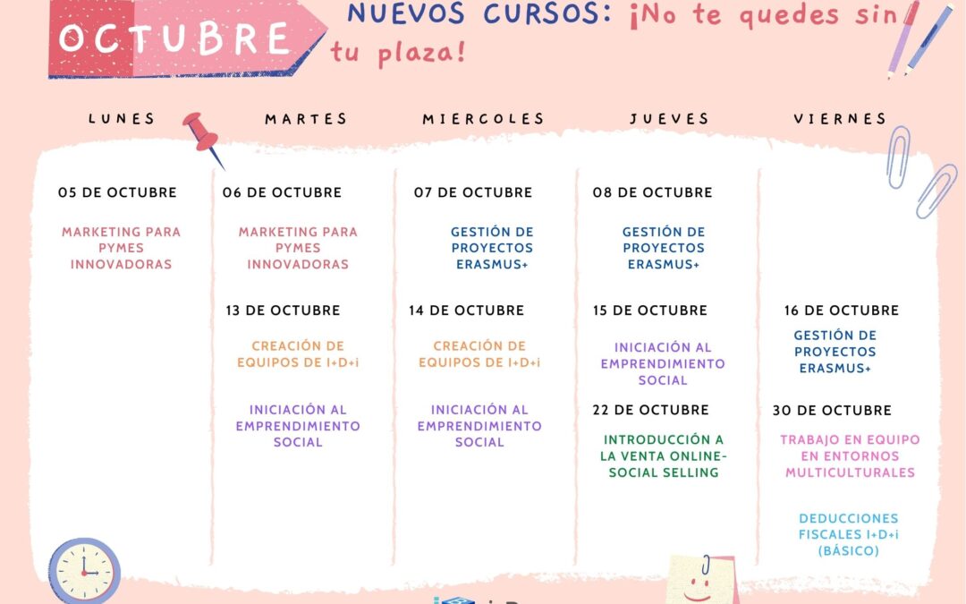 NUEVO CALENDARIO DE CURSOS